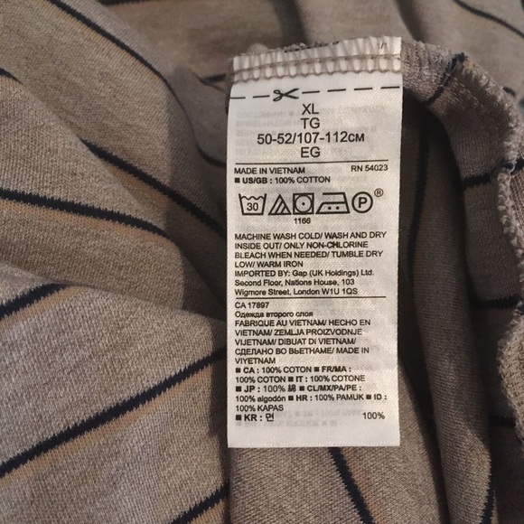 Banana Republic Luxury Touch Crew Neck Striped Tee - Picture 5 of 6